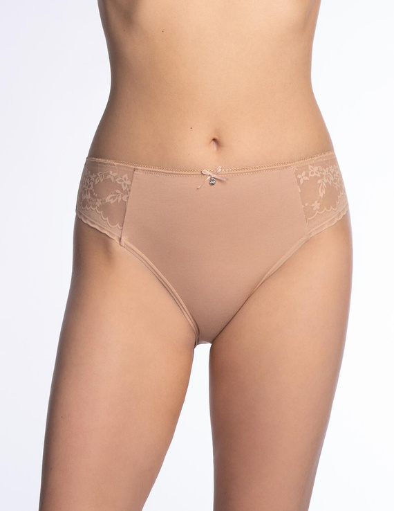 Damen-Slip Lama L-MOD1601 BI-06 Modal Spitze 2er-Pack mit Schleife