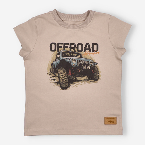 KAR-2003/BEZ T-Shirt für Jungen Lagarto Verde beige