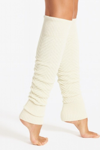 Gatta Wedel Soft Leggings Art.01 – warme Jacquard-Leggings für den Winter, gebrochenes Weiß