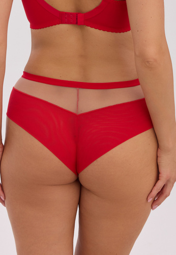 Damen Brazilian Slip Gaia 1338B Carson Rot – transparenter Tüll, eleganter Schnitt, perfekte Passform
