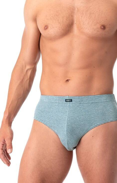 MPP 073 B25 Herren-Slips 2er-Pack Key - grün-blau