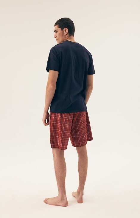 42622 Dash Henderson Premium Herrenpyjama – Marineblau