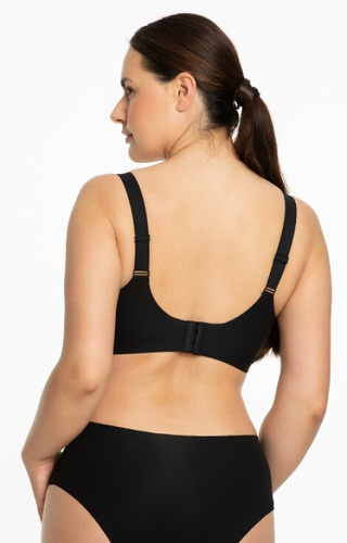Jelly Bra Comfort Julimex schwarz beige – Bügel-BH für große Brüste