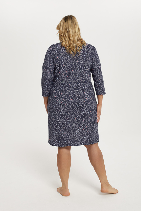 Sajna 3/4 Ärmel Nachthemd Italian Fashion - Druck