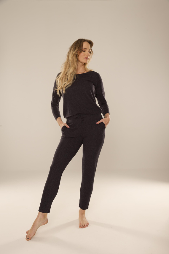 305 Paula Damen-Pyjama-Anzug - marineblau