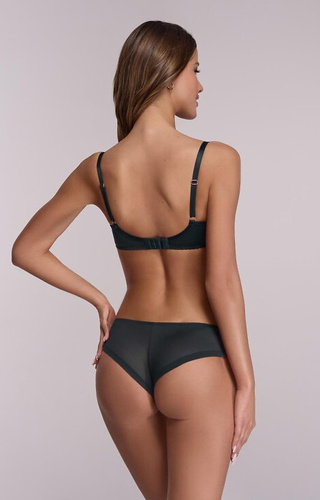 1030 Ava Petrol-BH – halbweicher Bügel, Blumenstickerei