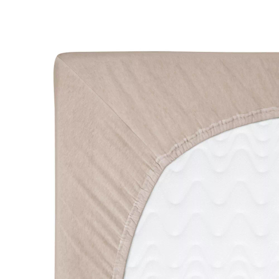 Constance Jersey-Spannbettlaken KARO - beige 018