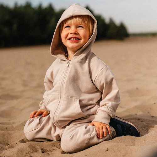 Kinder Sweatjacke Simply Comfy – 100% Baumwolle, mit Reißverschluss und Kapuze