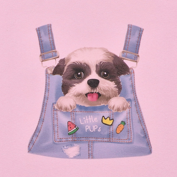 KAR-4004/ROZ Mädchen-T-Shirt mit kurzen Ärmeln Lagarto Verde rosa