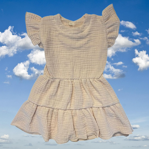 Musselin Kleid Mamatti SE50515 für Mädchen – leichtes Baumwollkleid