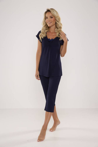 884 / 889 Visa Damen Schlafanzug Forex - marineblau
