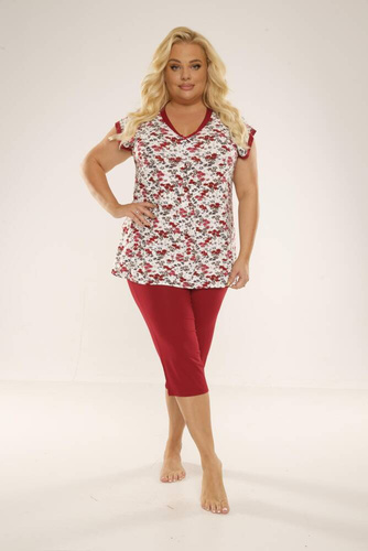 489/491 Mia Women's Plus Size Pyjamas Forex - rot