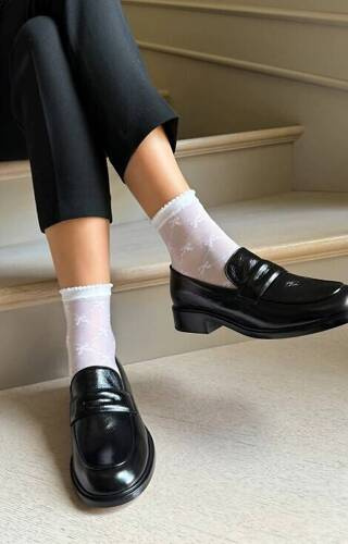 Livia Socken Vaneziana-bianco
