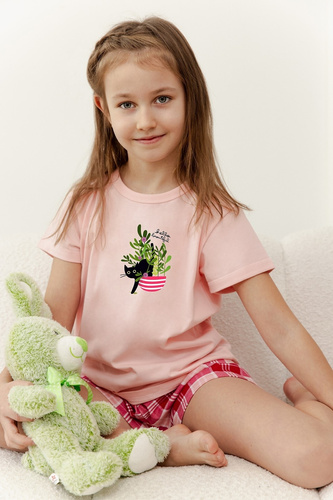 3386 Veronica Pyjama für Mädchen Taro – rosa