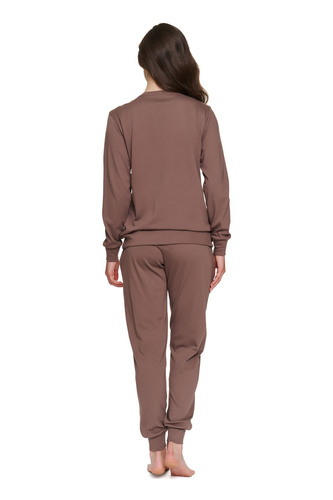 Doctor Nap 4349 – Baumwollpyjama mit Reißverschlüssen für Damen | Polnische Produktion – Smaragd