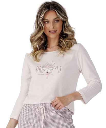 1505 Danna Damenpyjama Leveza sand