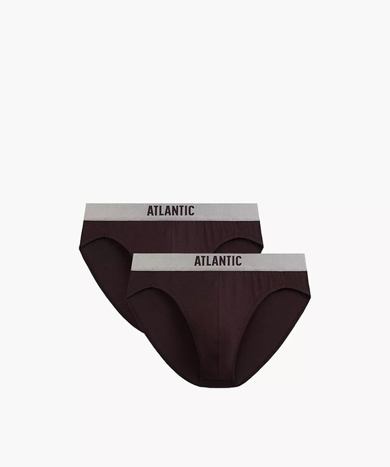 Sportliche Herren Slips Atlantic 2MP-1589 – perfektes Fit, elastischer Bund, 2er-Pack