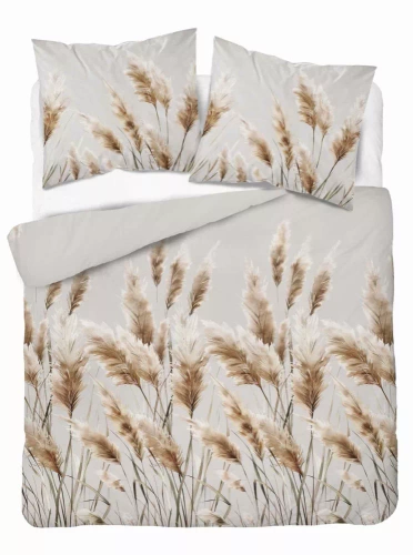 5329 B Satinbettwäsche Pampasgräser Detexpol grau