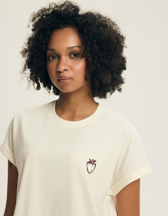 Damenpyjama Henderson Evika 44464 – Baumwolle, Fruchtstickerei, Shorts