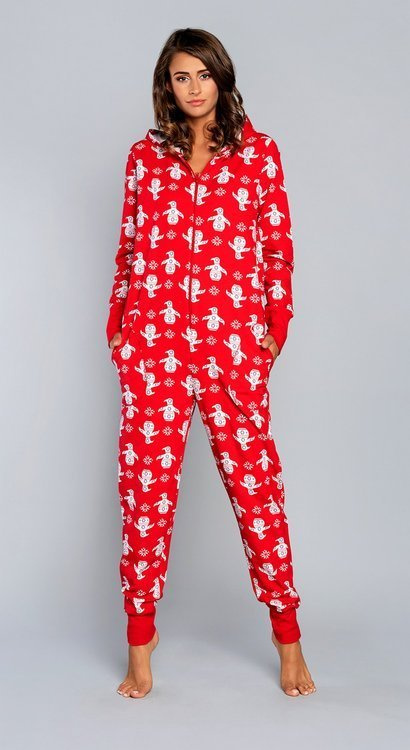 Nana Ladies' langer Overall Italienische Mode - rot 