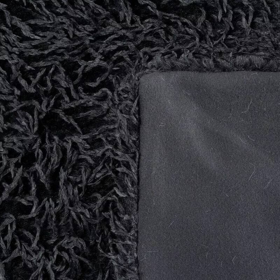 Adore Decke, zottelig, pelzig, Eurocurtains, schwarz