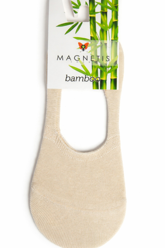 Unsichtbare Ballerina-Socken Bamboo Magnetis 251145 bequem beige