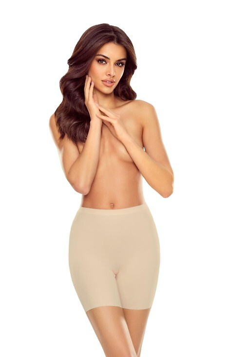 7001 Kira Lapine Modeling-Slip – Bermudashorts, hohe Taille, Laserbearbeitung