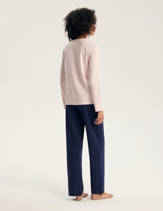Henderson 46114 Gianna Damenpyjama Rosa 100% Baumwolle Langarm