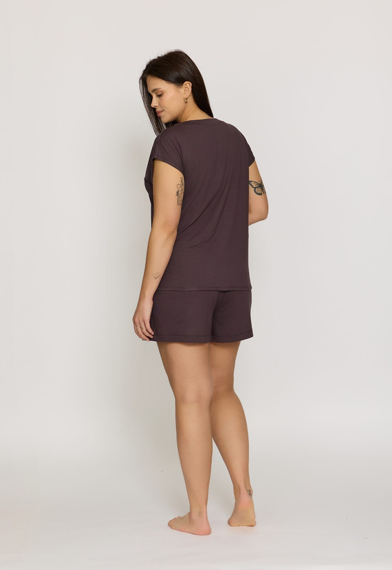 Pyjamashorts Mefemi Mila PDI1 Viskose weich komfortabel brown