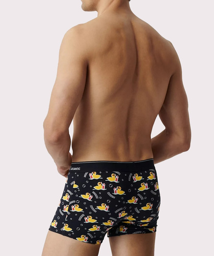 2MHH-007/25 Atlantic Herren-Boxershorts – Marineblau-Rosa