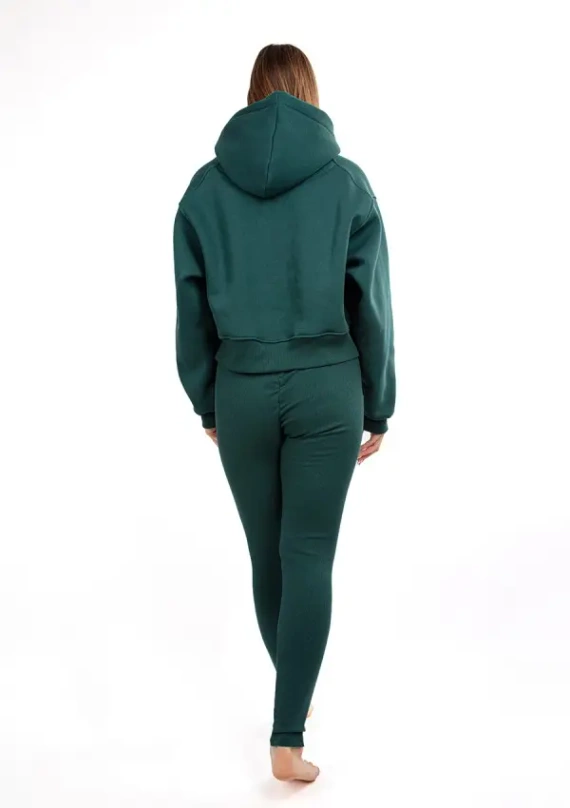 DK-K-B13 Dkaren Damen-Trainingsanzug-Set – grün