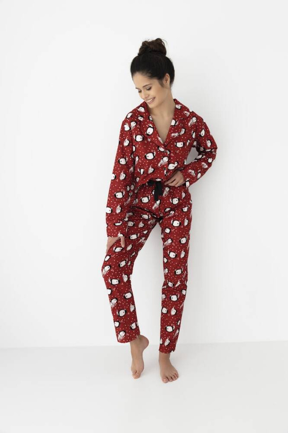 Tiggy Damen-Pyjama Flannel Sensis - rot