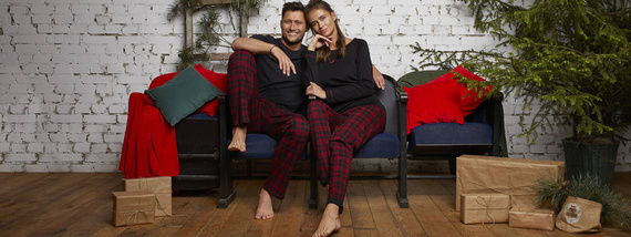 Ordesa Damen Schlafanzug langarm, lange Hose Italian Fashion - schwarz/print