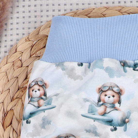 NINI Baby Bear Pilot Baby-Pumphosen aus 100% Bio-Baumwolle ABN-5750/PIL