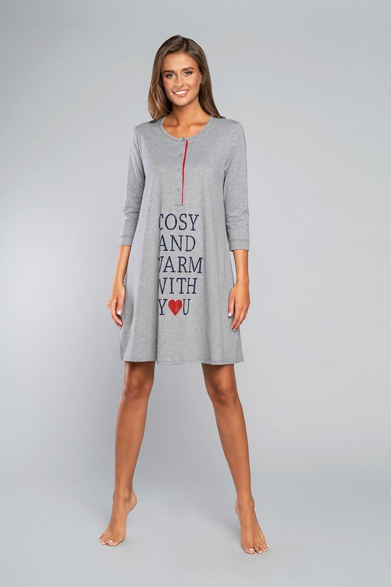 Balm Schwangerschaft und Stillen Shirt. 3/4 Ärmel Italia Fashion - melange