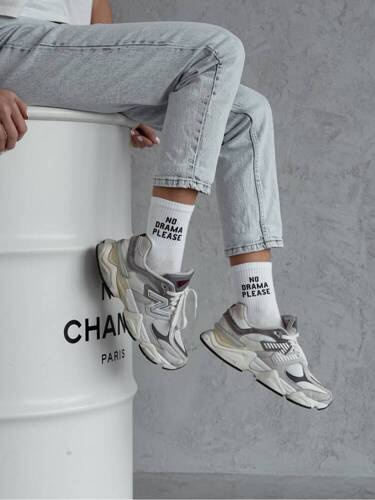 0200-147 No Drama Please Milena Damensocken – weiß