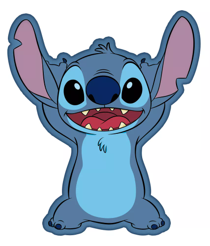 Lilo und Stitch geformtes Kissen Jerry Fabrics blau
