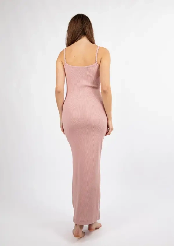 DK-K-P7 DKaren Baumwollkleid – Puder