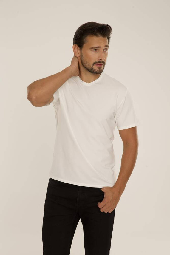 828 Chandler t-shirt De Lafense - ecru