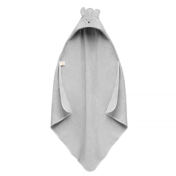 Yosoy Bambushandtuch mit Ohren – grau