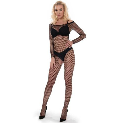 BDS006 Sesto Senso schwarzer Bodystocking