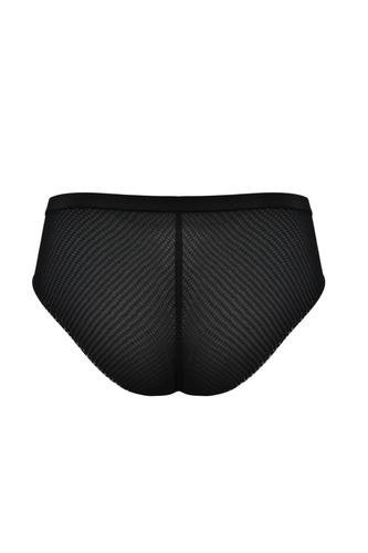 Mediolano Exclusive 19257 Damen-Slip schwarz mit Spitze und Netz