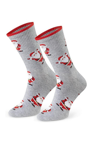 Art.136 Herren-Weihnachtssocken Steven melange grau 166 – Weihnachtsmuster, Baumwolle