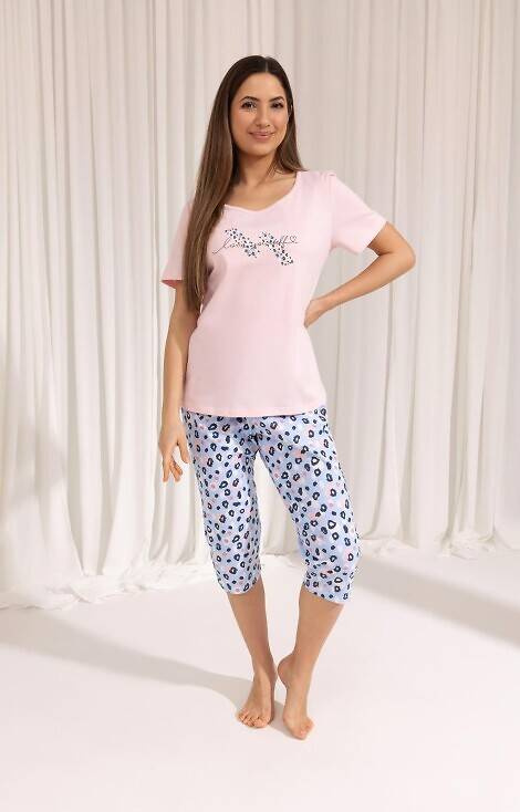 689 Regina Damenpyjama – Rosa