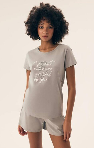 42660 Naturaleza Damen-Pyjama Henderson – blassgrün