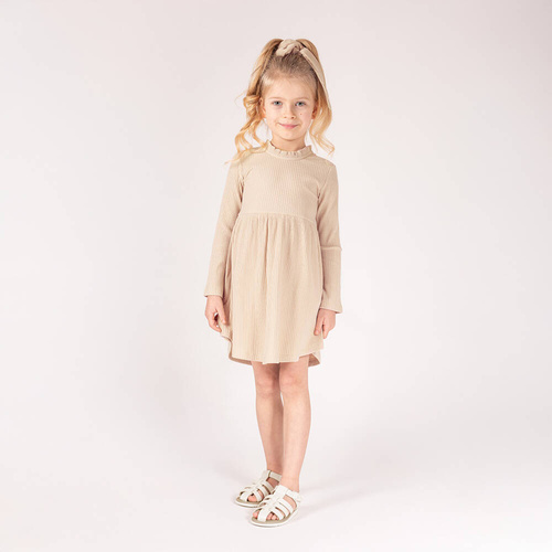212167 Tola Nicol Langarmkleid - Beige