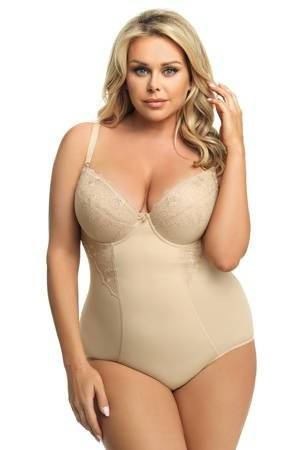 Gorsenia 184 Livia Schlankheits-Body mit Körbchen - beige