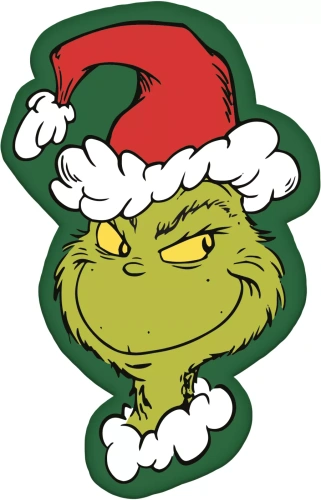 Kissen Grinch JF24 35x23 grün weiches Kuscheltier Jerry Fabrics