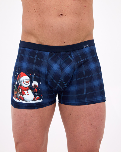 007/80 Cornette – Weihnachts-Boxershorts für Herren, 95 % Baumwolle, 5 % Elastan, verpackt in einer Box