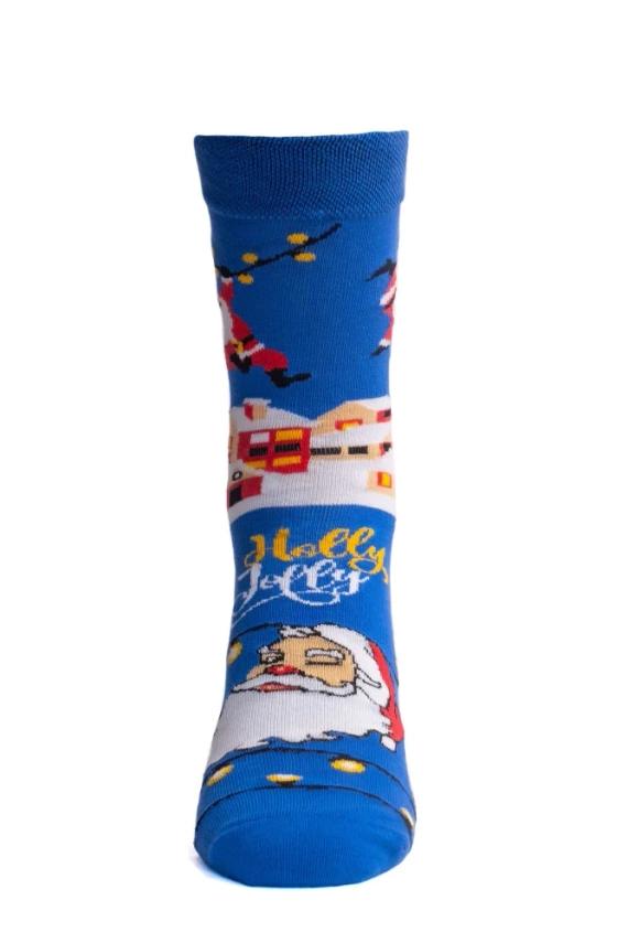 S163D Weihnachtsmann Lange Socken Italienische Mode 